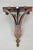 Late 20th Century Regency Style Mahogany Plume Prince of Wales Carved Wall Mount Bracket Shelf For Sale - Image 11 of 13