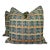 Holland & Sherry "Flamestitch Plaid" in Teal 22" Pillows-a Pair For Sale