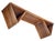 Mid-Century Modern 1970s MCM Slatted Teak Wooden Bench For Sale - Image 3 of 6
