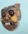 Mid 20th Century Thai Hand-Carved Wood Stylized Boar Folk Art Wall Mask For Sale - Image 4 of 12