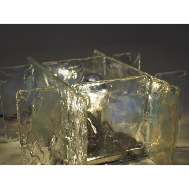 Glass Vintage Ceiling Light by A.V. Mazzega, Italy, 1970s For Sale - Image 7 of 12