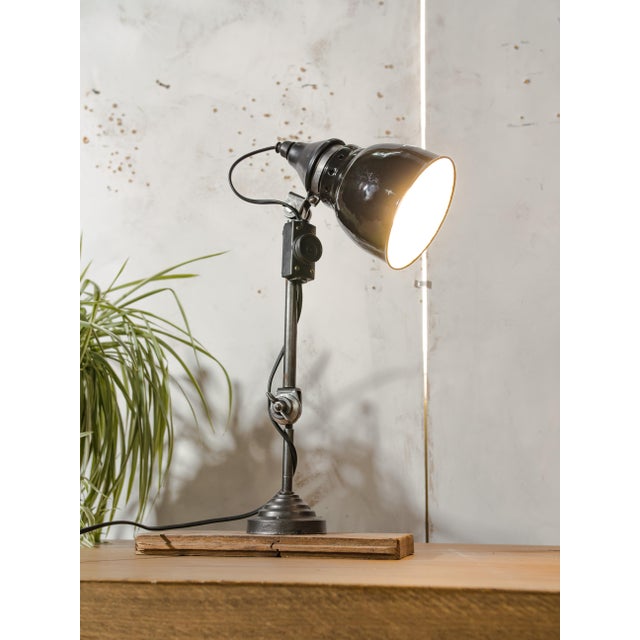 Vintage German Bauhaus Task Desk Lamp with Enamel Shade from Rademacher, 1920s For Sale - Image 18 of 18