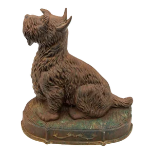 Cast Iron Door Stop in the Shape of a Scottie, English 20th Century