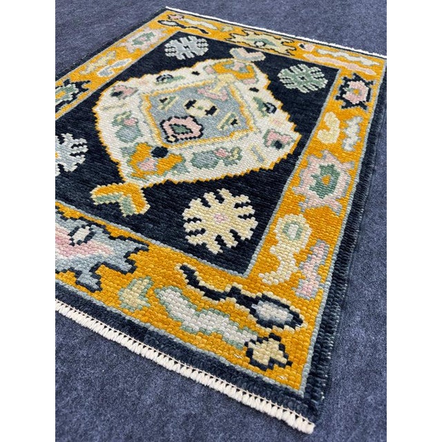 Turkish Oushak Rug 2'3" x 2'10" For Sale - Image 4 of 6
