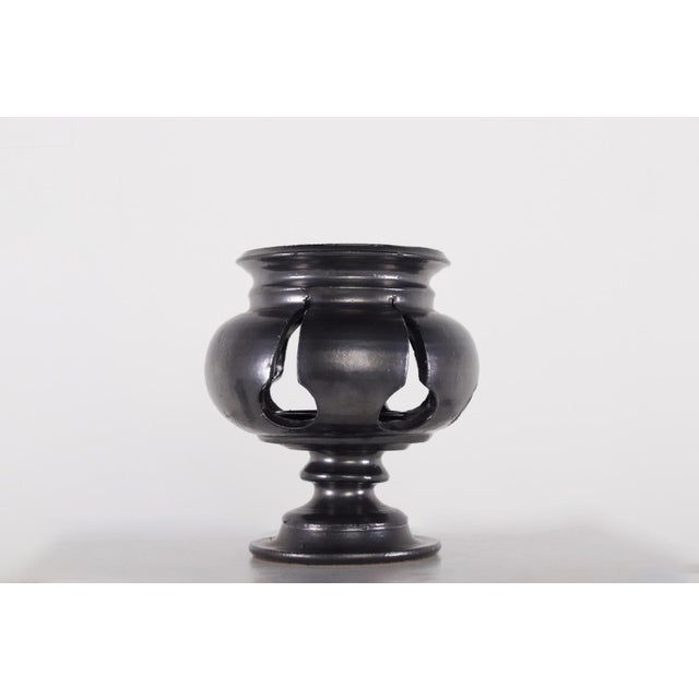 1970s Black Candleholder by Jean Marais, Vallauris, 1970 For Sale - Image 5 of 5