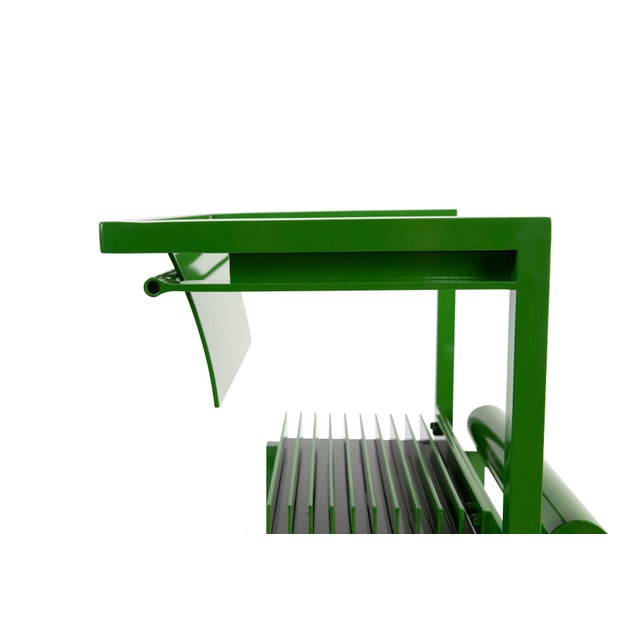 1980s Robert Whitton Prototype Chair #2 in Green For Sale - Image 5 of 6