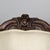 Wood Italian Luigi Filippo Style Armchairs in Wood and White Fabric, 1930s, Set of 2 For Sale - Image 7 of 18