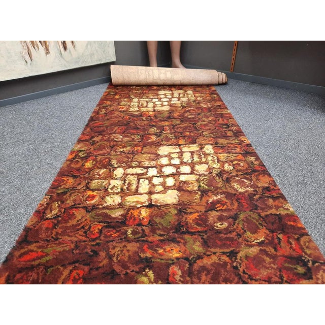 English Flower Power Rug, 1970s For Sale - Image 4 of 13