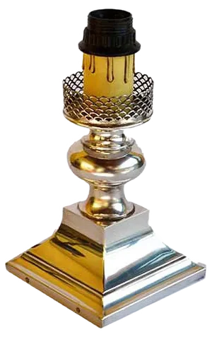 Italian Silver Table Lamp, 1950s