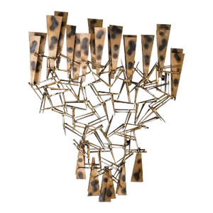 Marc Weinstein Creates Plutonic Brutalist Torch Cut Wall Sculpture