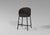Modern Soft Stool in Black Fabric and Black Wood by Javier Gomez For Sale - Image 6 of 6