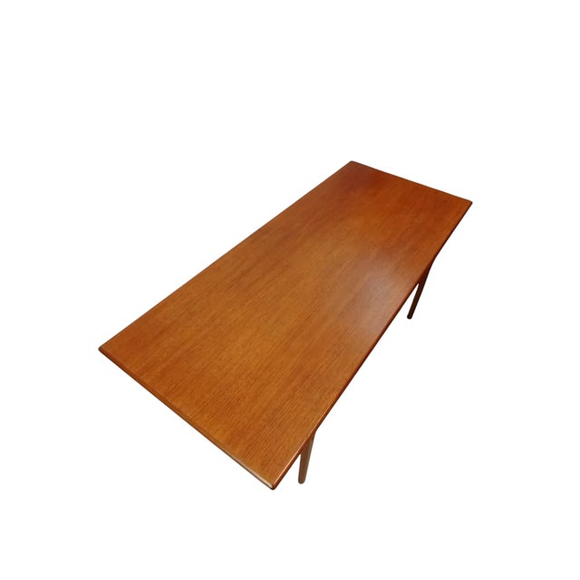 Mid-Century Danish Teak Rectangular Coffee Table, 1960s For Sale - Image 11 of 12