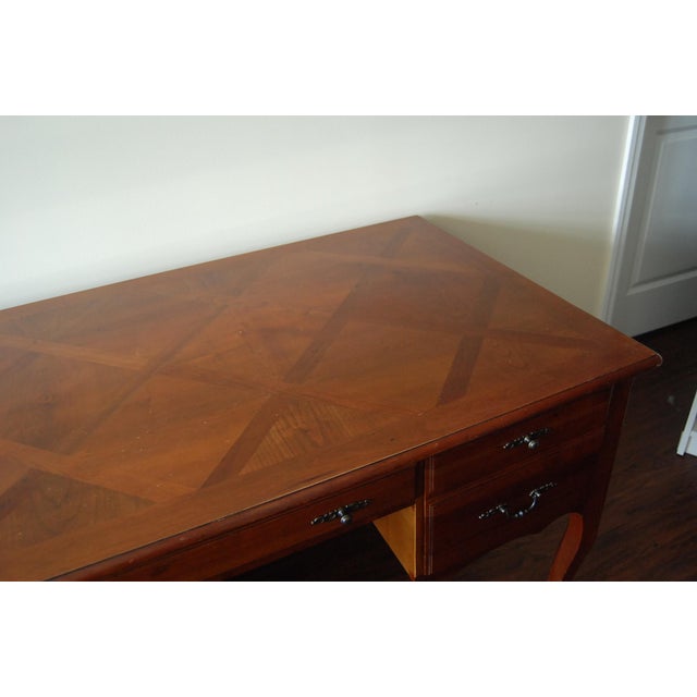 Vintage Ethan Allen French Country Maison Collection Executive Desk