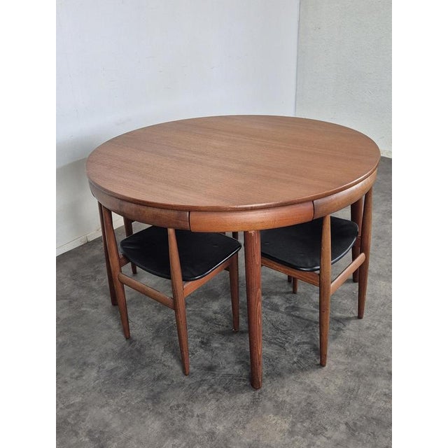Vintage Teak Table and Chairs by Hans Olsen for Frem Rojle, 1960s, Set of 4 For Sale - Image 4 of 13
