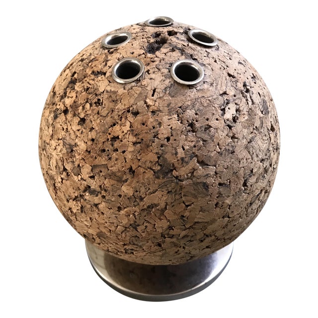 MidCentury Modern Cork Pen Holder Chairish