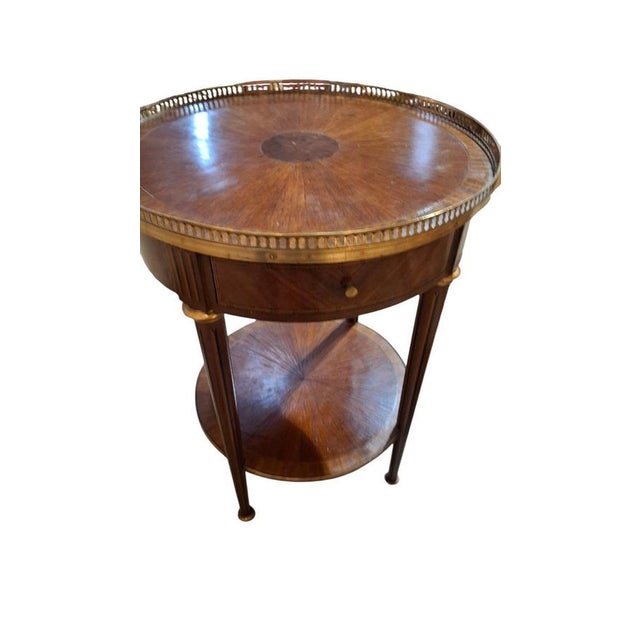 Wood Louis XVI Pedestal Table, 1900 For Sale - Image 7 of 8