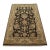 Agra Rug 4’2” X 6’3” Black Wool Hand-Knotted Oriental Carpet For Sale