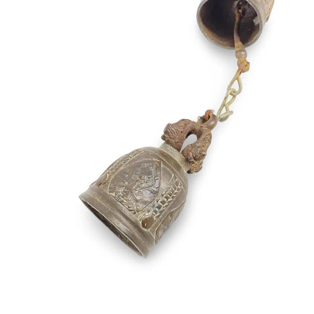 Traditional Vintage Buddhist Meditation Bell Wind Chime For Sale - Image 3 of 6