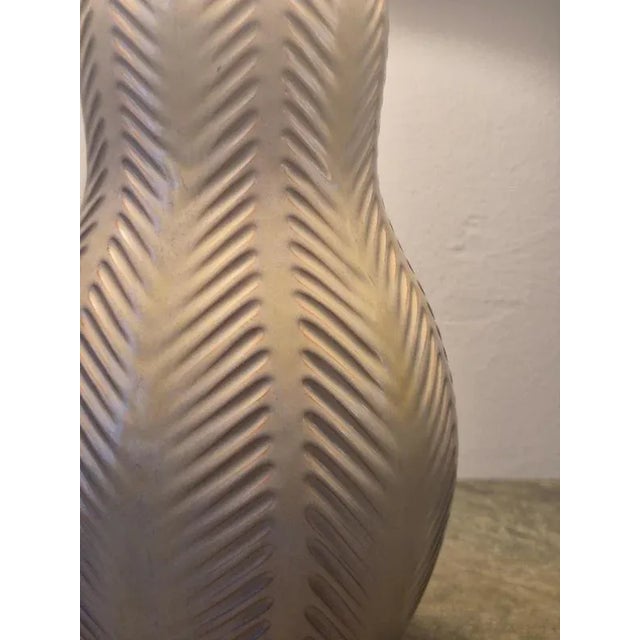 Ceramic Swedish Modern Table Lamp with Ceramic Base attributed to Anna-Lisa Thomson fir Upsala Ekeby, 1950s For Sale - Image 7 of 14