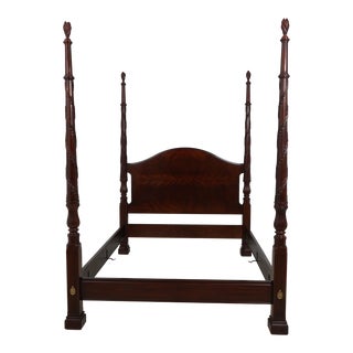 Henkel Harris Model 199 Mahogany Queen Poster Bed For Sale