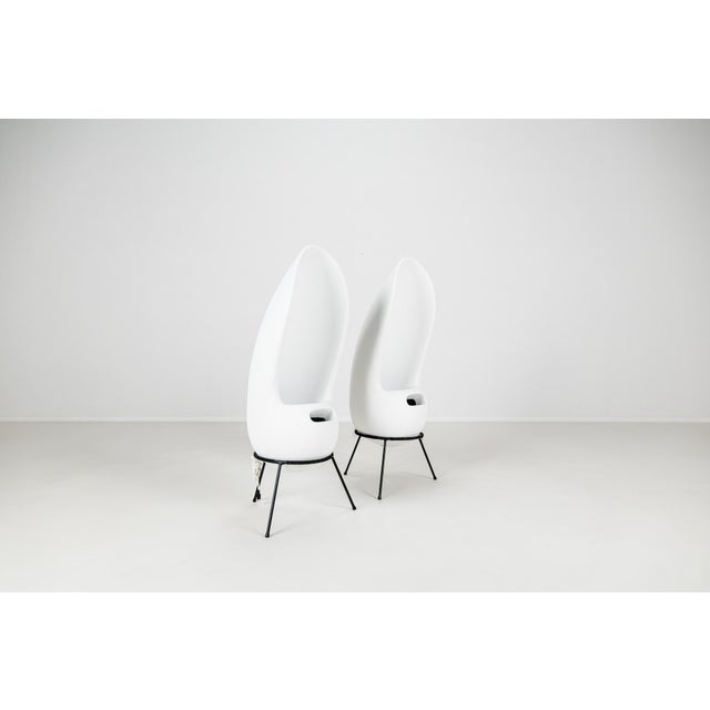 Modern Rabbit Ears Speakers from Elipson, France, 1960s, Set of 2 For Sale - Image 3 of 17