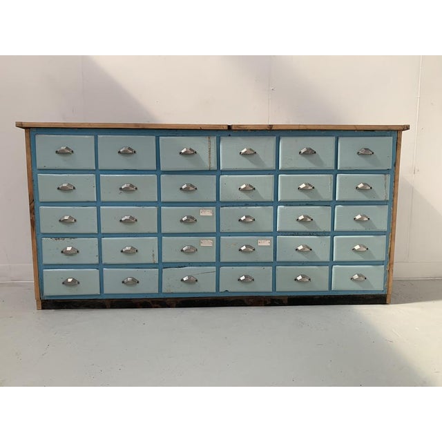Antique Storage Unit with Drawers in Patinated Fir, 1900s For Sale - Image 15 of 15