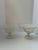 French Two Similar White Openwork Porcelain Pedestal Compotes For Sale - Image 3 of 14