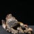 Vintage Gilt Bronze & Cinnabar Guardian Lion Sculpture – Seated Foo Dog With Cub For Sale - Image 9 of 9