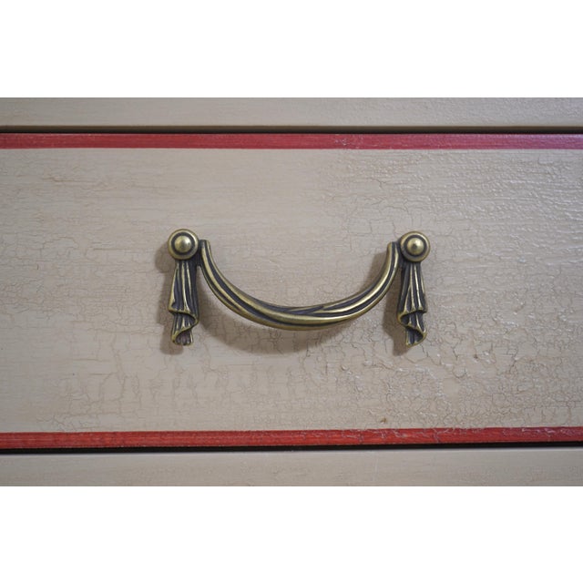 1980s Italian Paint Decorated 7 Drawer Semanier Lingerie Chest For Sale - Image 12 of 14