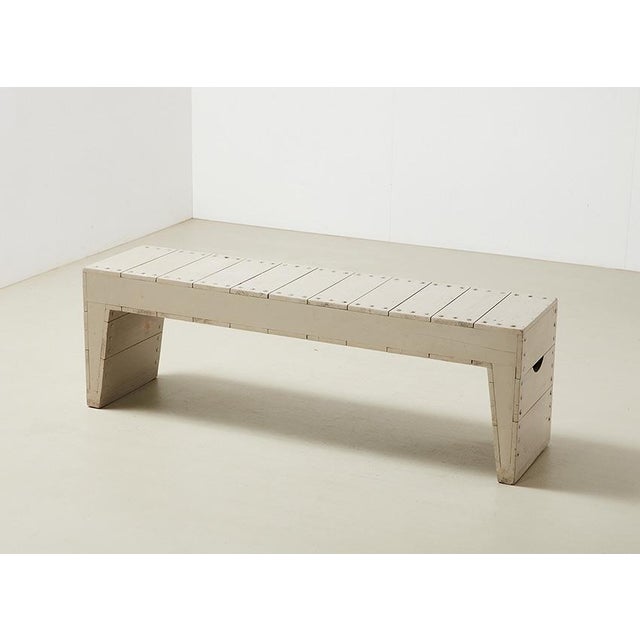 Gray Bossche School Bench from Dom Hans van der Laan, Netherlands, 1966 For Sale - Image 8 of 8