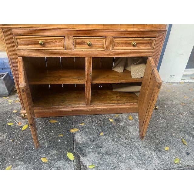 1940s Large Antique Style Pine Irish Dresser For Sale - Image 5 of 12