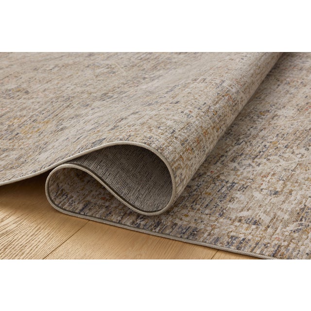 Loloi Rugs Chris Loves Julia x Loloi Ida Taupe / Multi 3'-6" x 5'-6" Accent Rug For Sale - Image 4 of 6