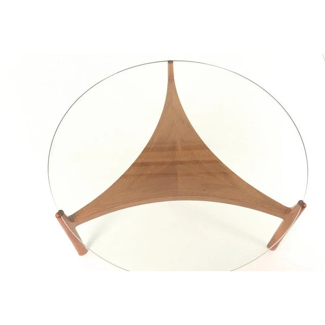 Brown Vintage Coffee Table by Sven Ellekaer for Christian Linneberg, 1960s For Sale - Image 8 of 9