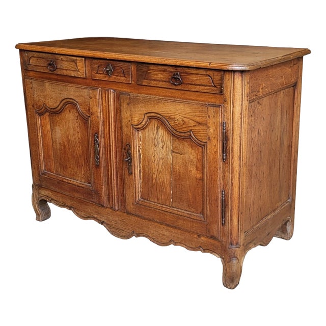 Louis XV Provincial Low Buffet, France, 19th Century For Sale