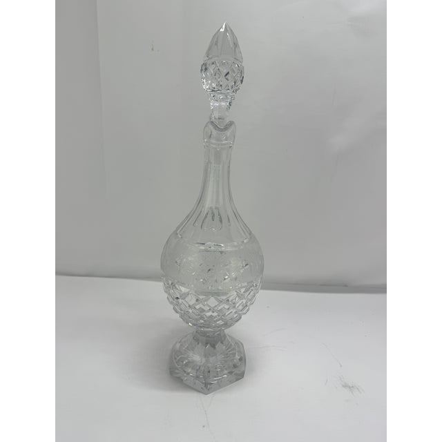 Early 20th Century Crystal Claret Ewer, Wheel-Engraved Game Frieze, Possibly Val Saint-Lambert For Sale - Image 9 of 11