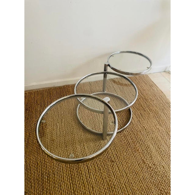 1970s Folding and Rotating Coffee Table, 1970s For Sale - Image 5 of 10