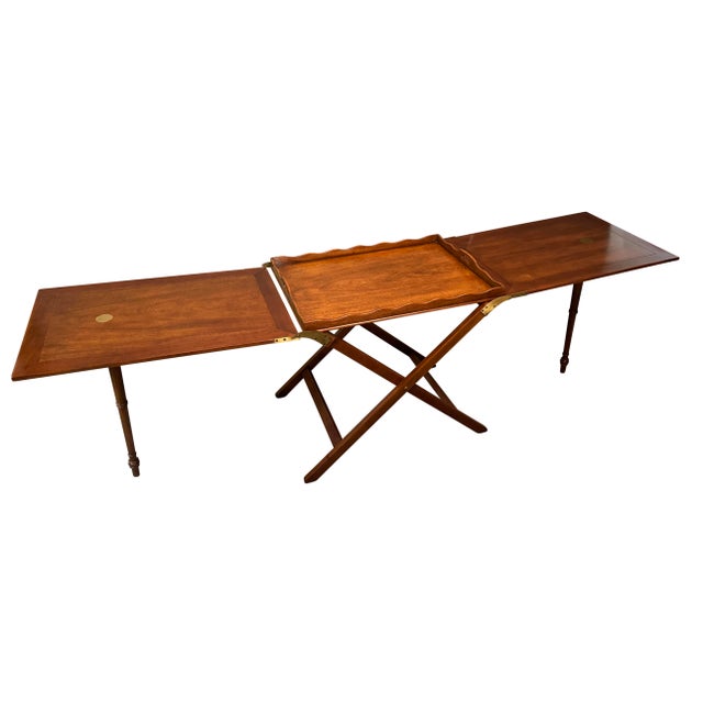 Mahogany Party Butler Expandable Server by Baker For Sale In Charleston - Image 6 of 12