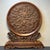 Wood Vintage Chinese Hand Carved Boxwood Nine Dragons Table Screen For Sale - Image 7 of 9