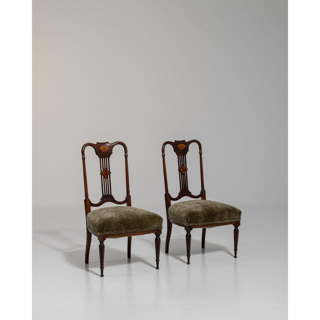 19th Century France Hepplewhite Brown Wood Lounge Chair For Sale - Image 4 of 10