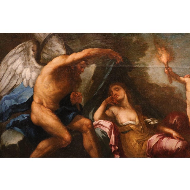 Luigi Garzi, Allegory of Time, 1700, Oil on Canvas For Sale - Image 8 of 16