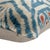 Blue Ikat Silk Velvet Throw Pillow 20x20 | Handmade Designer Accent Pillow For Sale - Image 4 of 4