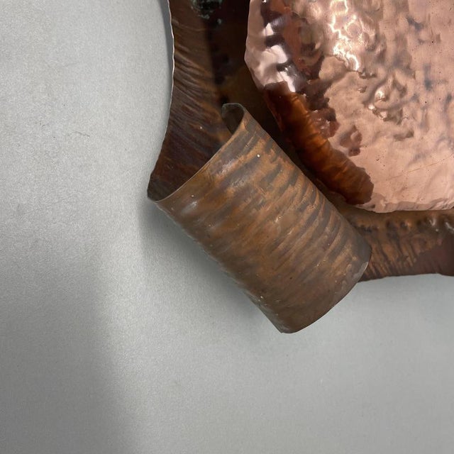 Metal Copper Theatre Wall Light in the style of Stilnovo, Italy, 1950s For Sale - Image 7 of 18