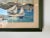Blue 1970's Vintage Watercolor Fishing Boat Nautical Landscape Painting, Framed For Sale - Image 8 of 11