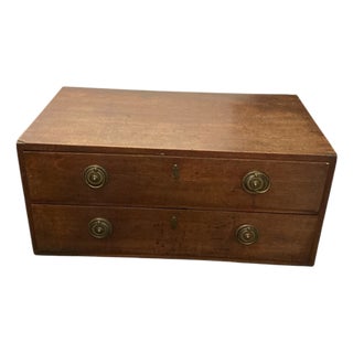 Small Campaign Style Chest of Drawers in Mahogany, 1890s For Sale