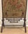 Wood Antique 19th Century Napoleon III Faux Bamboo Fireplace Screen With Floral Needlework Panel For Sale - Image 7 of 18