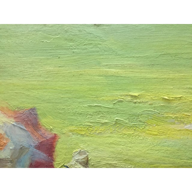 1980s 1980s Oil Painting People Sunbathe P. Tkachenko For Sale - Image 5 of 10