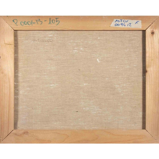 1970s Franco Marzilli, Ballerina in the Park, Oil Painting, 1970s For Sale - Image 5 of 6