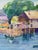 Bonus two-sided watercolor works with a different plein air painting on each side by listed American painter Prescott M....