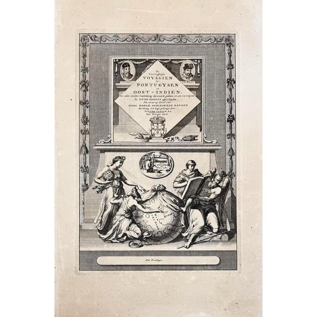 Jan Goeree (after) (1670-1731) The main voyages of the Portuguese, 17th century Original engraving on laid paper after the...