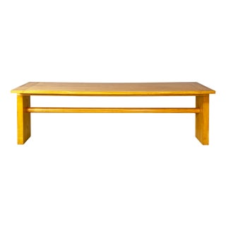 Italian Modern Wood Valmarana Dining Table attributed to Carlo Scarpa for Simon International, 1970s For Sale